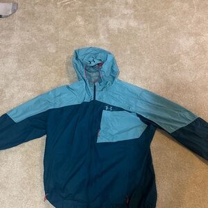 Under Armour Teal and Navy Hooded Jacket